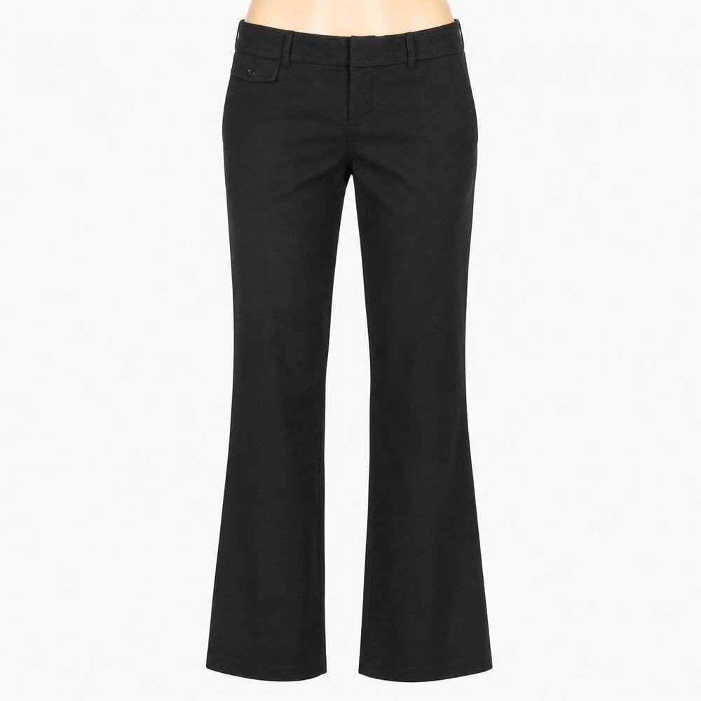 Banana Republic Ryan Fit Black Dress Pants Size 4 Short Stretch Bootcut Trousers
